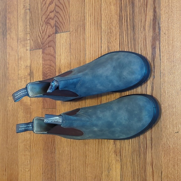 NWT Blundstone 585 Rustic Brown Boots Pull-on Classic Chelsea Men's 9.5 - Picture 5 of 10